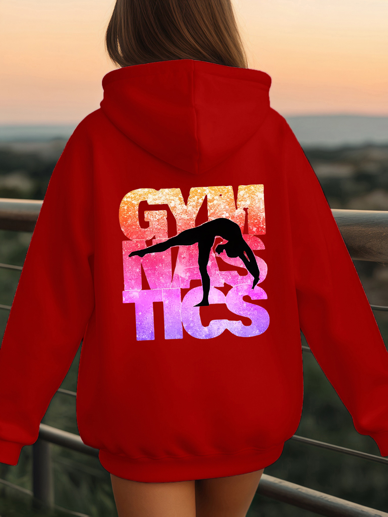 felpa cappuccio e moda ragazze stampa lettere Temu Italy