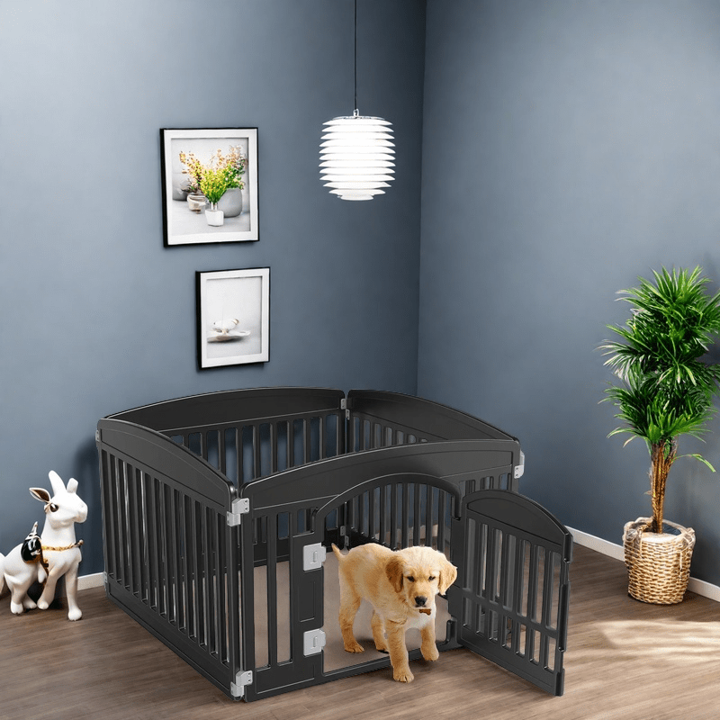 TEMU Dog Fence, Small Pet Fence, Safe And Reliable Indoor/outdoor Pet Fence | Foldable Portable Pet Fence, Dog Urine Mat, Small Pet Urine Mat,