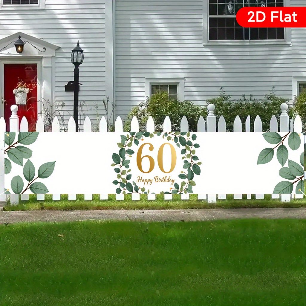 2d Flat, 2d Flat - 2d Flat, 2d Flat - A 2d Flat Banner For The 60th Birthday Of The Eucalyptus, Featuring A Beautifully Designed Large Yard Banner For Birthday Parties And Anniversary Celebrations