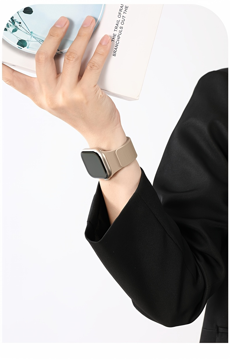 The Magnetic Watch Strap Is Suitable for the New Magnetic Strap of the Apple Watch Series Ultra11/10/9/8/7 SE 6/5/4/3/2/1, Compatible with the 38/40/41/42/44/45/46/49mm Men's and Women's Creative Spring/summer Sports Strap