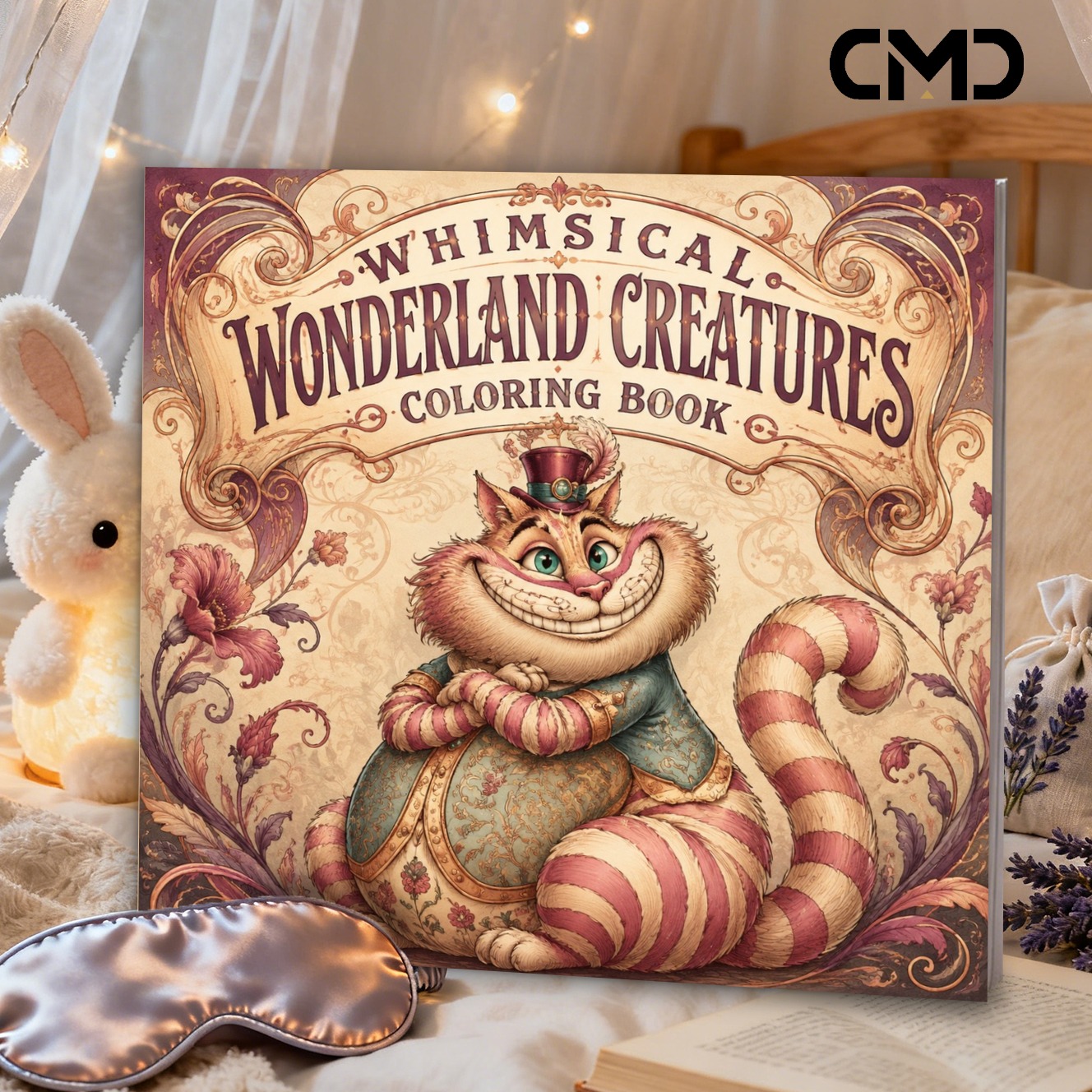 TEMU Whimsical Wonderland Creatures Coloring Book, 1pc 20x20cm 24 Pages Single-sided Print Newly Upgraded, Suitable For Adults And Teenagers, Stress