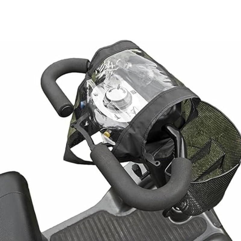 TEMU Waterproof Mobility Scooter Rain Cover, Universal Clear Panel Cover For Electric Bike Motorcycle Dashboard Black
