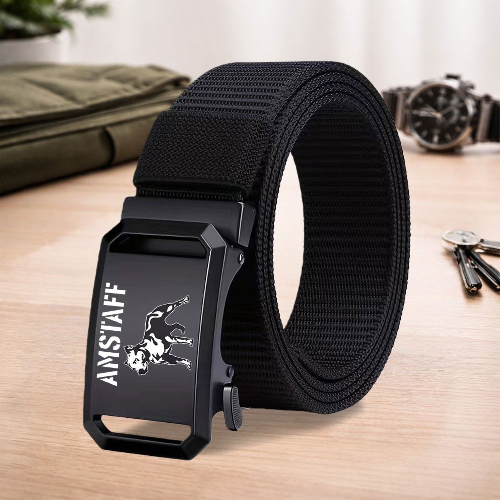 TEMU 1pc Bulldog Men's Fashionable Trendy Belt - Business Belt - Men's Waist Belt - Suitable For Formal Wear - Cargo Pants - Jeans - Daily Use - A