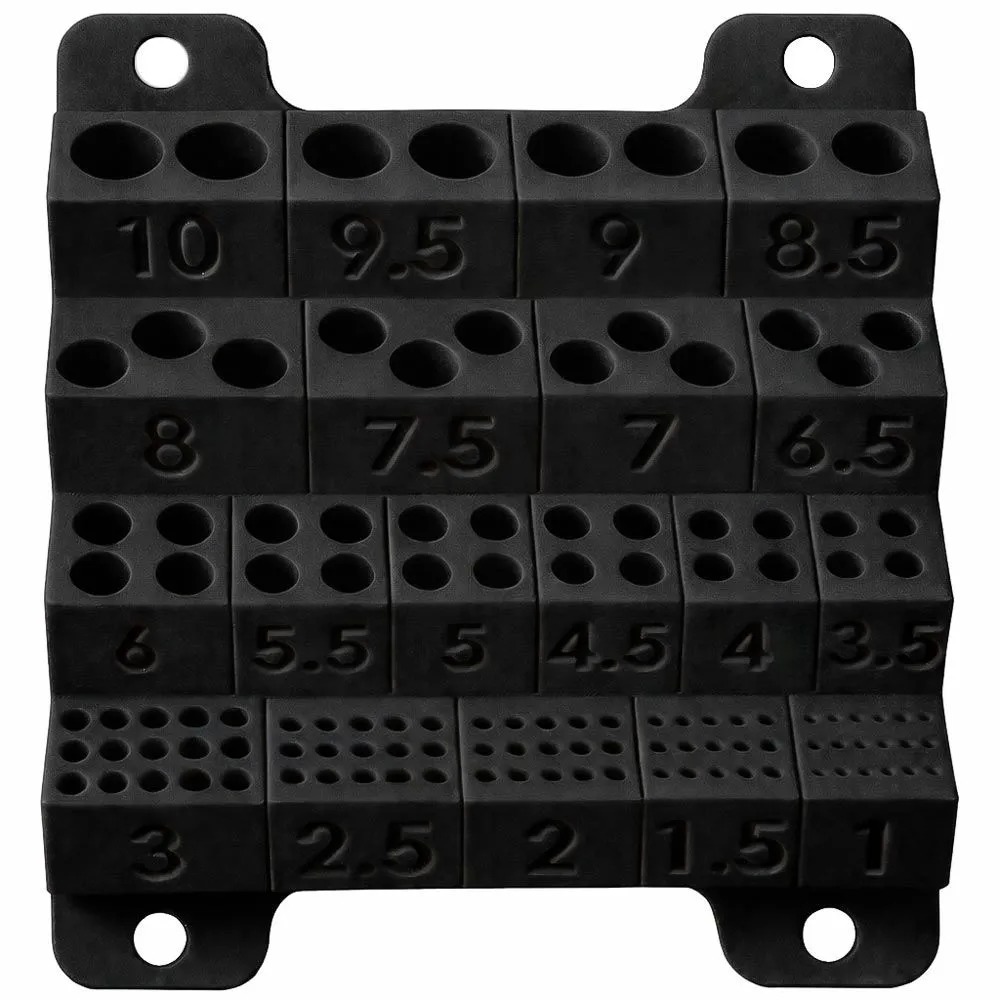 Wall-mounted Metric Drill Bit Organizer, 1-10mm Drill Bit Storage Rack With Size Labels, Space- Tool Holder For Garage And Workshop, Utility Shelves