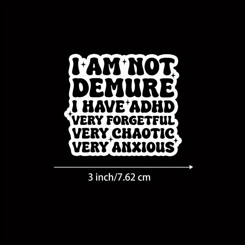 TEMU 2pcs I Have Very Forgetful Very Very - Durable For Cars, Trucks, Windows, Bumpers, Laptops & More - Unique Gift Idea With Fun Graphic Design, Funny Car Stickers