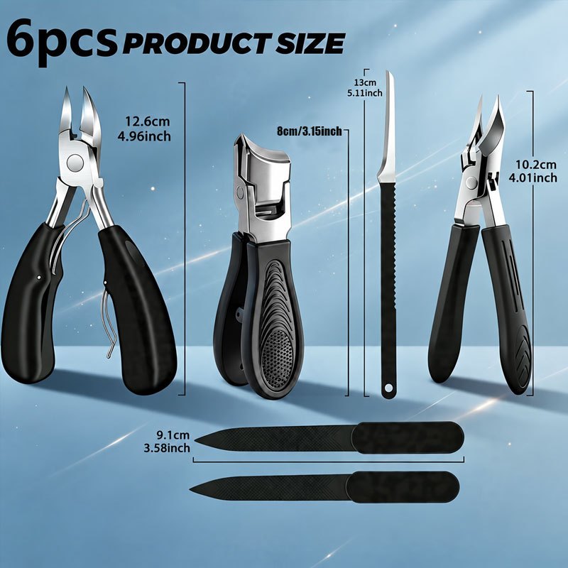 6pcs Professional Foot and Nail Care Tool Set
