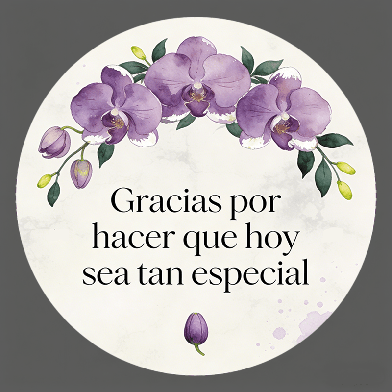 TEMU 96pcs/288pcs Pegatinas Redondas (con Texto "Gracias Por Hacer Que Hoy Sea Tan Especial") - Estilo de Acuarela para Empaque de Regalos, Etiquetas