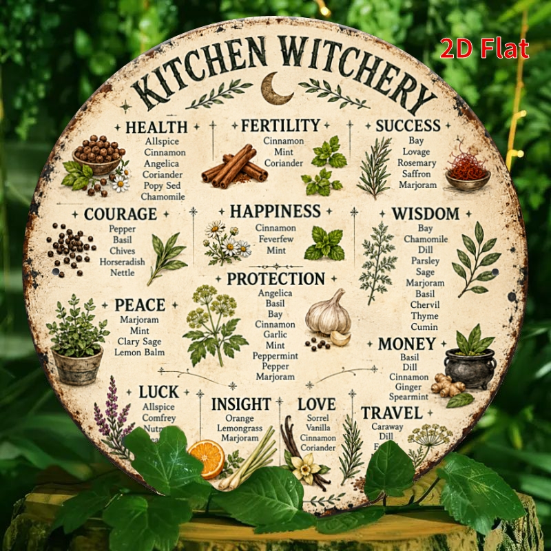 TEMU 2d Flat - Decorative Sign 2d Flat, 1pc 8x8inch- Vintage Kitchen Decor, Decorative Signs, Kitchen Guide Aluminum Plaque, Cottage Dining Room Wall