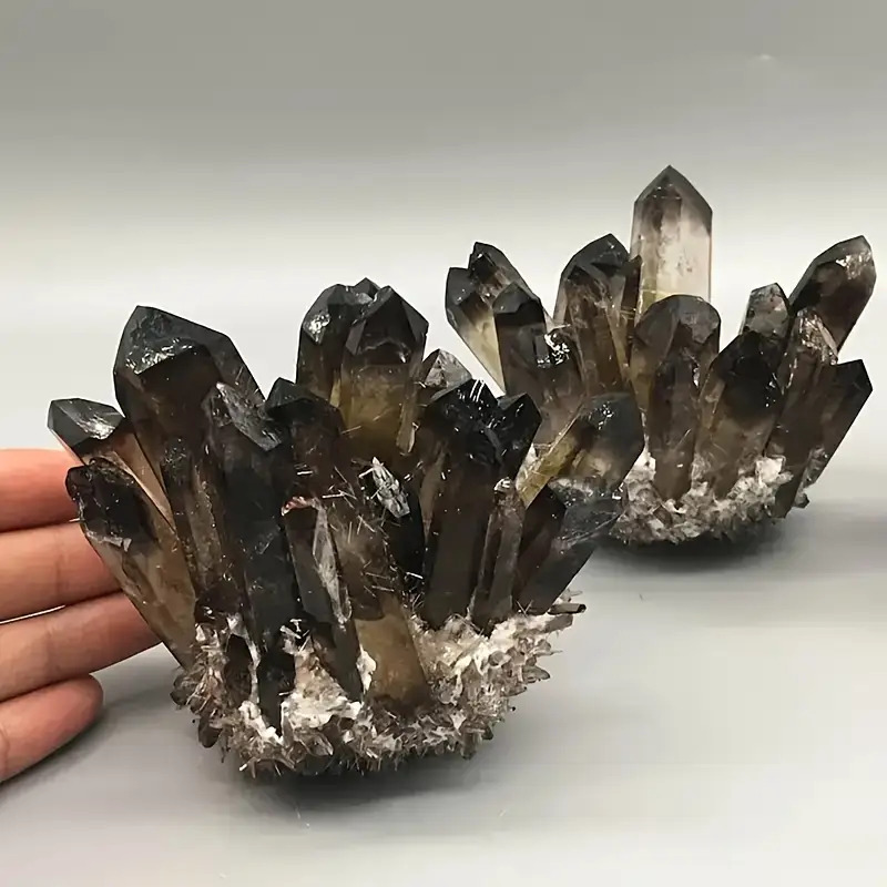 Image of Stone Mineral Tea Cluster, Perfect For Home Desk Decor And As Holiday Presents