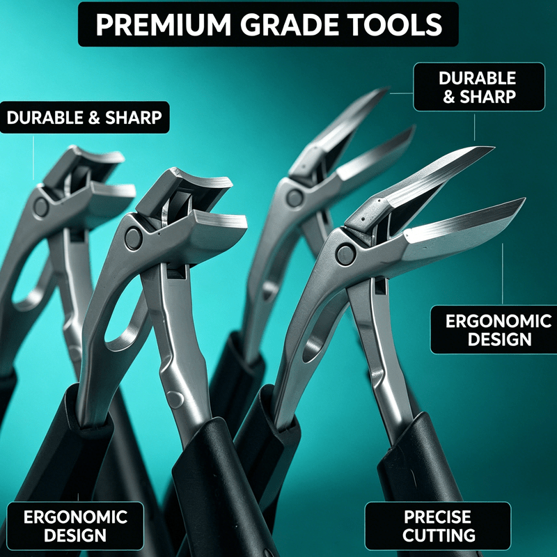 Heavy-Duty Ingrown Nail Clipper Set (2pcs)