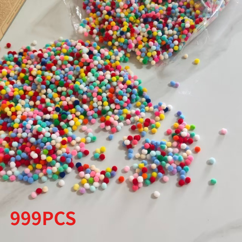 TEMU 999 balles colorées vibrantes | Décorations de fête en nylon souple, pour le bricolage, la décoration intérieure, les célébrations de fêtes |