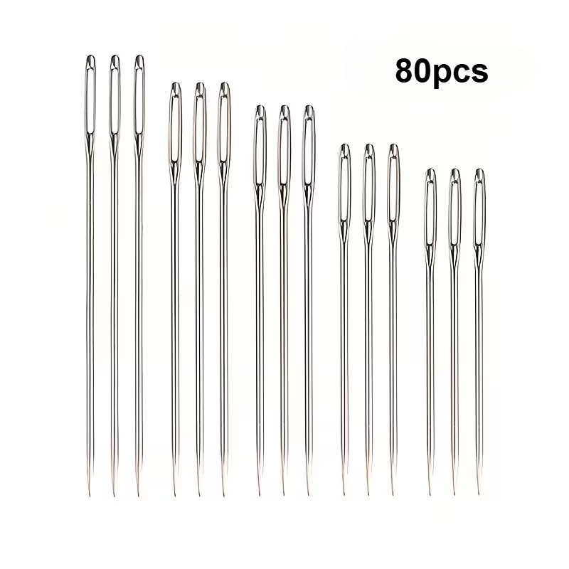 TEMU Large- Hand Sewing Needles, Thick Head Extra Large Eye, Suitable For Cross Stitch, Faux Leather, Thick Yarn, Knitting - Handcraft Enthusiast
