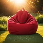 comfortable soft bean bag chair with handle design for reading nooks space saving style ideal for camping and home decor in 3 colors