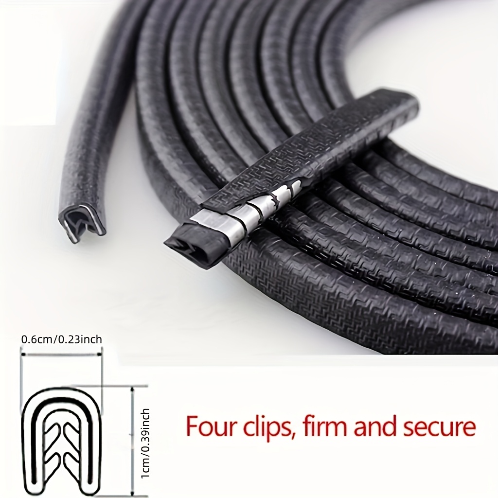Image of 3.5m/137.8inch X 1pc Door Anti-collision Strip, Made Of Material, Resists , Noise And Dust, Prevents Door Scratches, Protects The Body, To Cut And Install