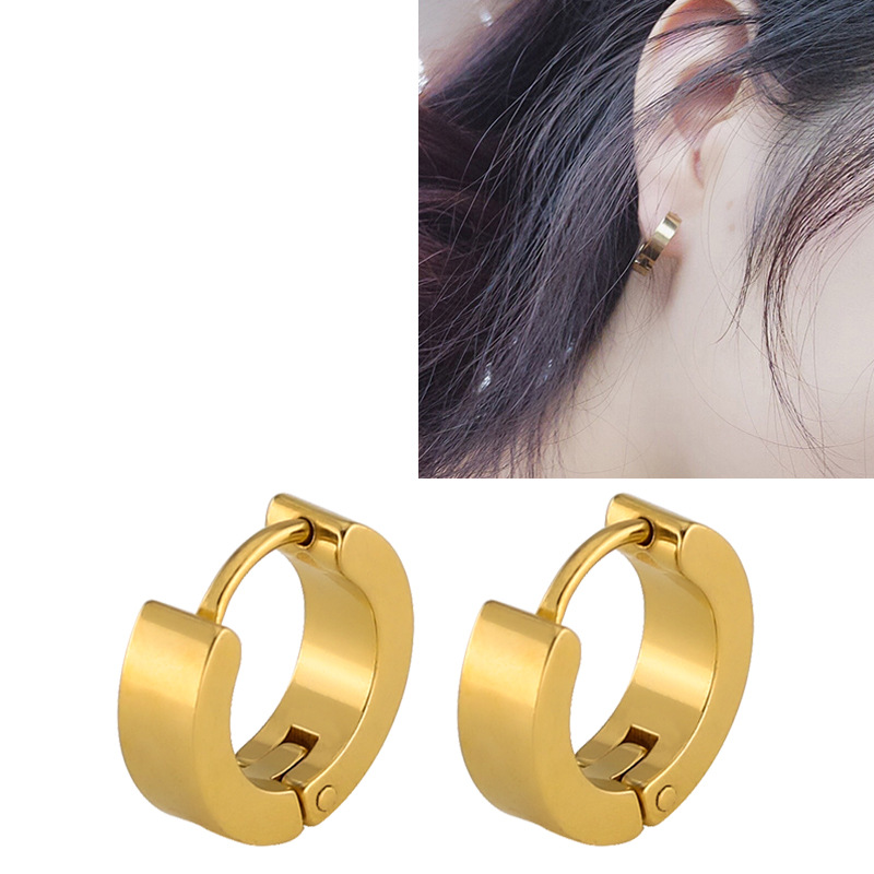 Men's & Women's Hypoallergenic 18K Plated Hoop Earrings