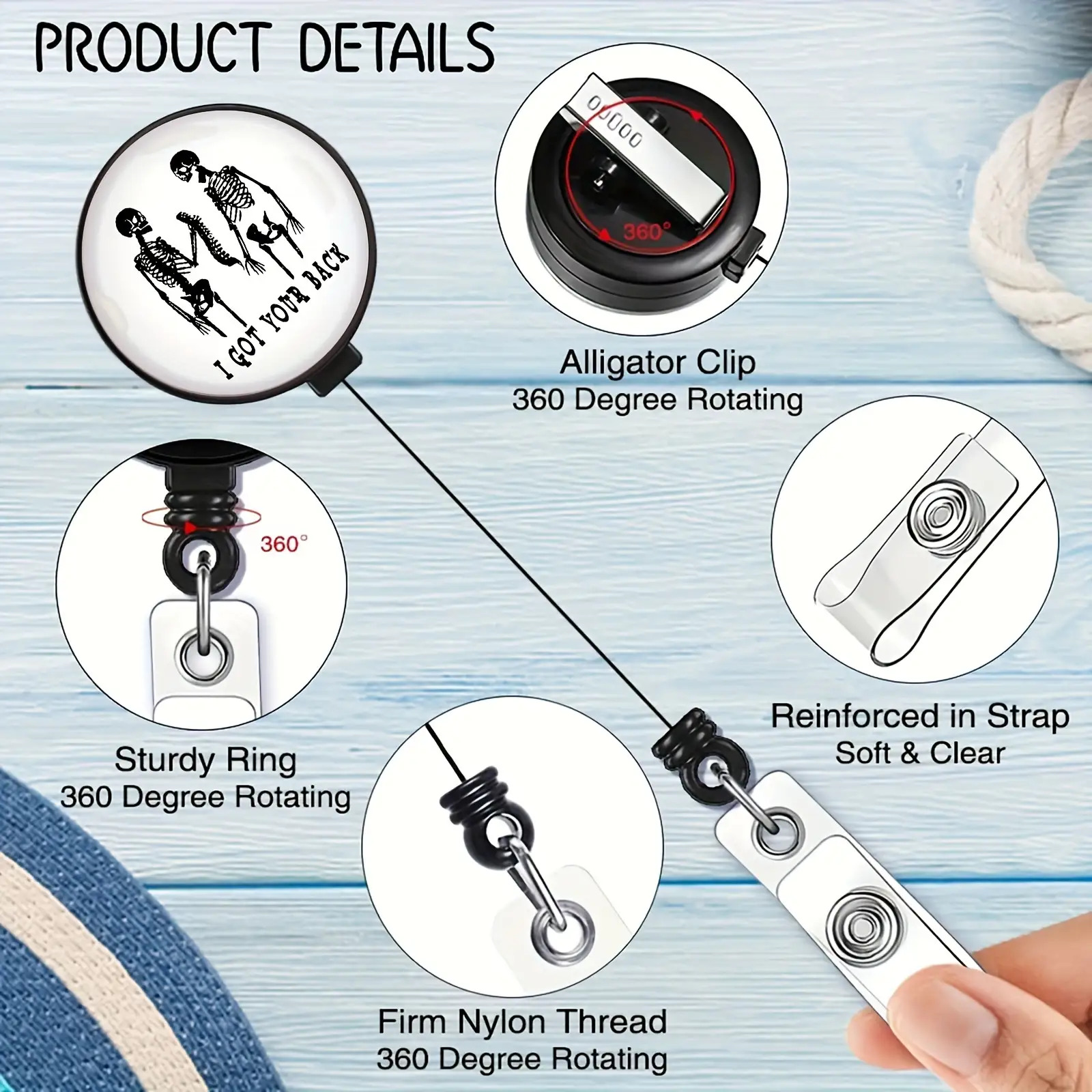 Plane Badge Reel 2d Plane Acrylic Support Skeleton Design Retractable Badge Temu Bahrain