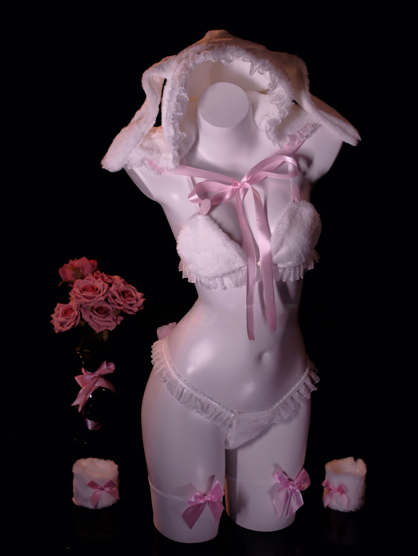 fluffy lingerie sold on Temu United States