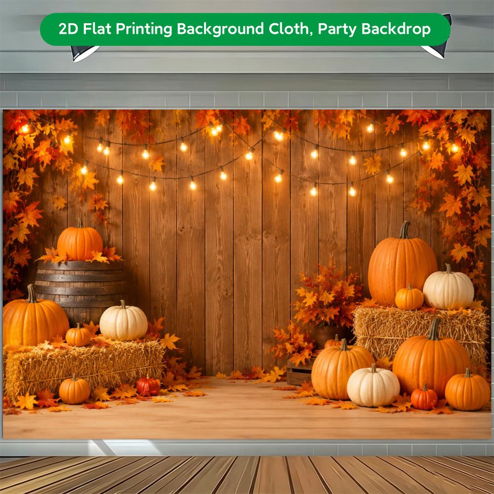 Autumn Pumpkin Backdrop for Outdoor Events