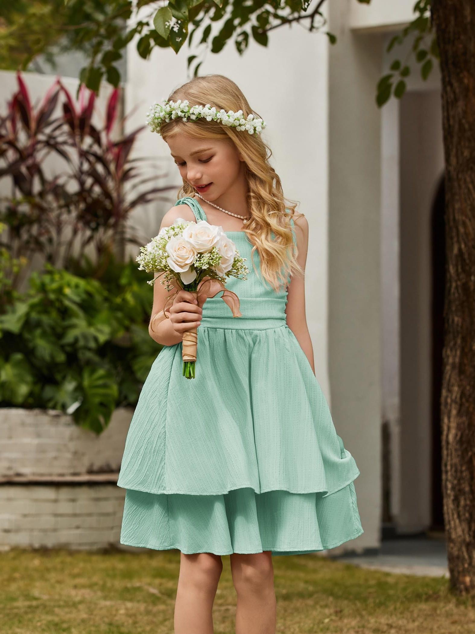 beach flower girl dresses casual Casual Beach Wedding Attire For Flower Girls Beach Flower Girl Dress,  Junior Bridesmaid Dress, Rustic Flower
