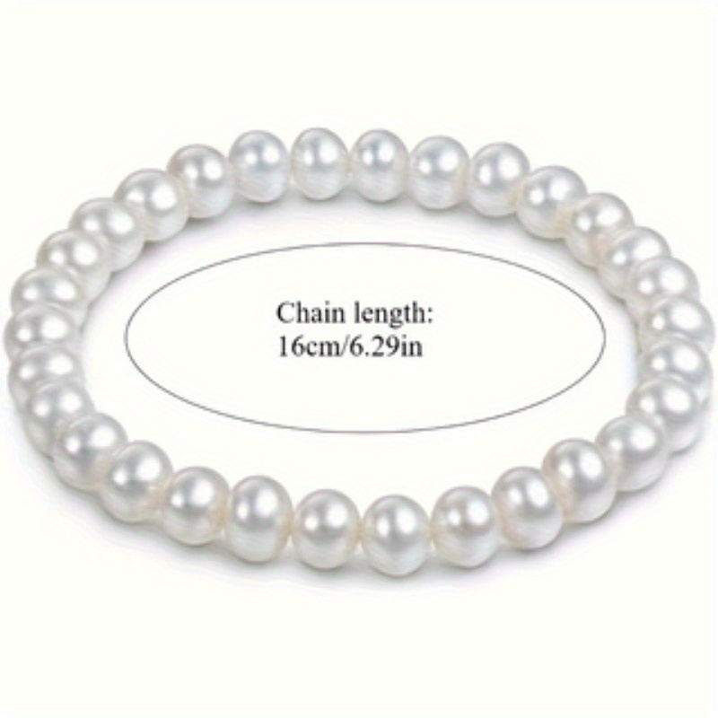 Elastic Freshwater Pearl Bracelet, Perfect for 8 Different Scenes