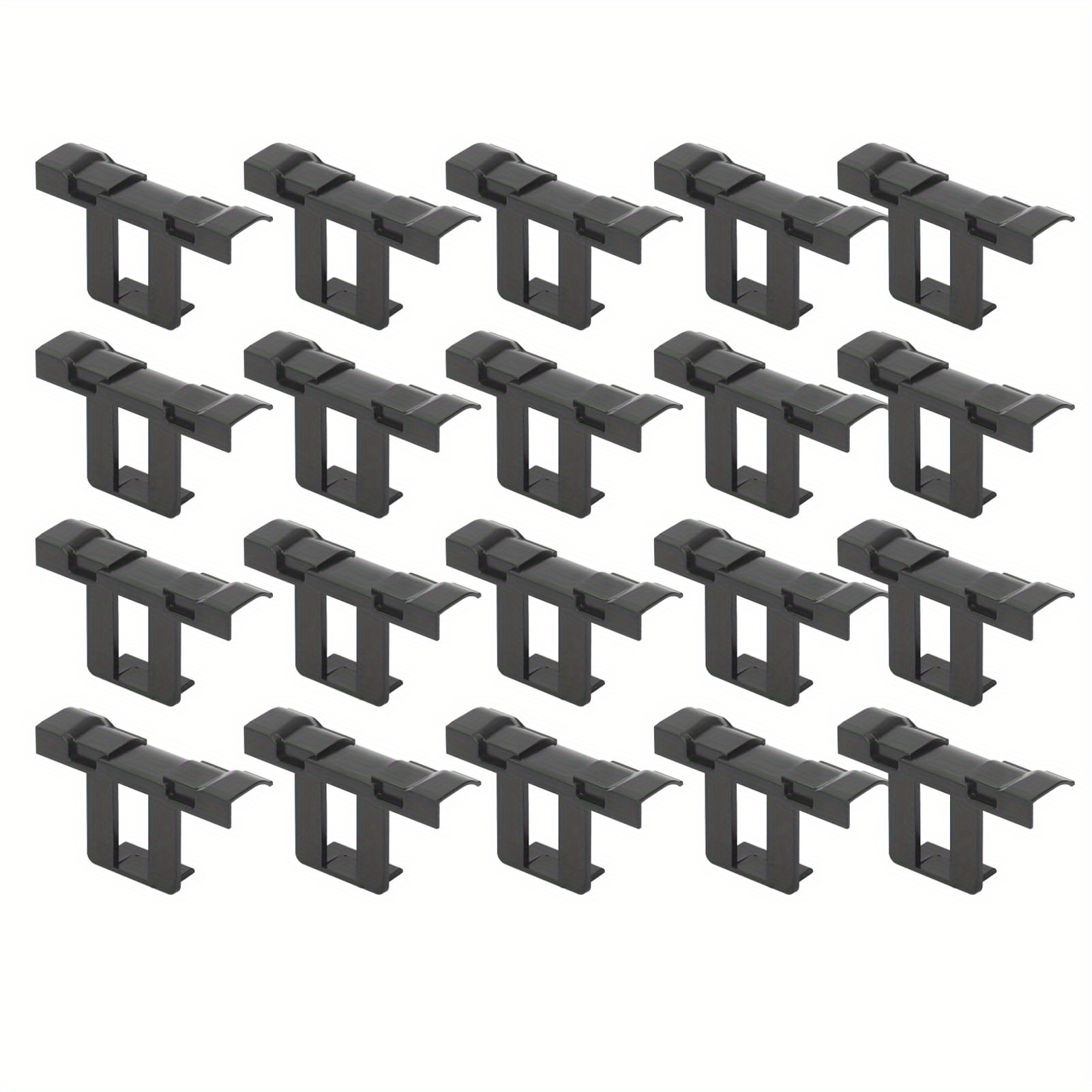 E-shop 20 Stück Solarpanel-Abflussklammern, 30mm ABS Dachablauf-Klammern für Solarmodule, Wasserableitungsklammern für Außenbereich, 30mm