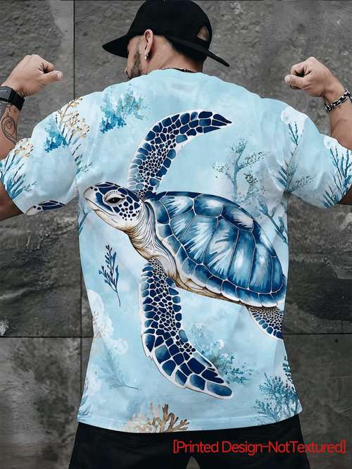printed design not textured new plus size mens casual sport t shirt pattern print fashionable casual top suitable for daily wear work outdoor vacations and other occasions plus size