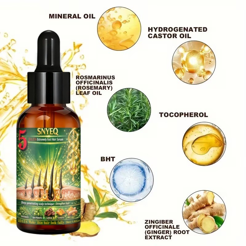 Fast Hair Serum, Natural Formula for Volume & Moisture