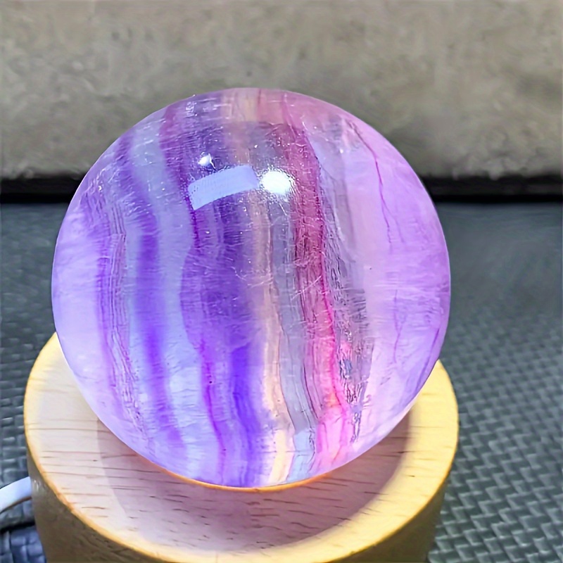 TEMU Bohemian-inspired Natural Candy-colored Fluorite - A Stone With Rainbow Layers, Perfect For Decorating Your For Home Or Office