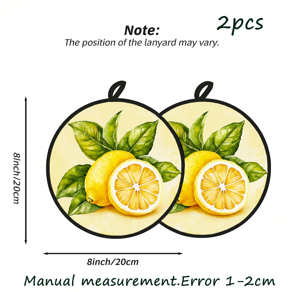 TEMU 2pcs Round Pot Mat Heat-resistant Heat Insulation Mat , Holiday Baking And Kitchen Decor, Festive Table Decoration, Sturdy Structure, Essential For