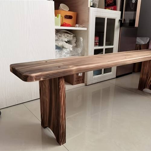 de madera para cambiarse de zapatos, largo vintage para entrada, largo de madera para jardín, estante de varios niveles para flores de