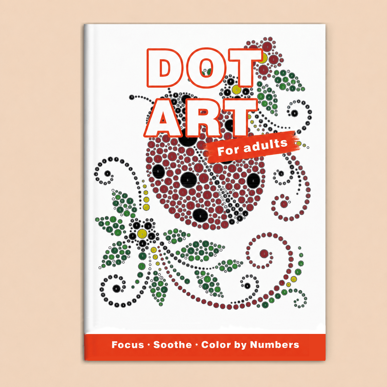 TEMU Livre de coloriage pointilliste pour adultes avec pages numérotées - Cahier de relaxation de 32 pages adapté à la , activité de dessin