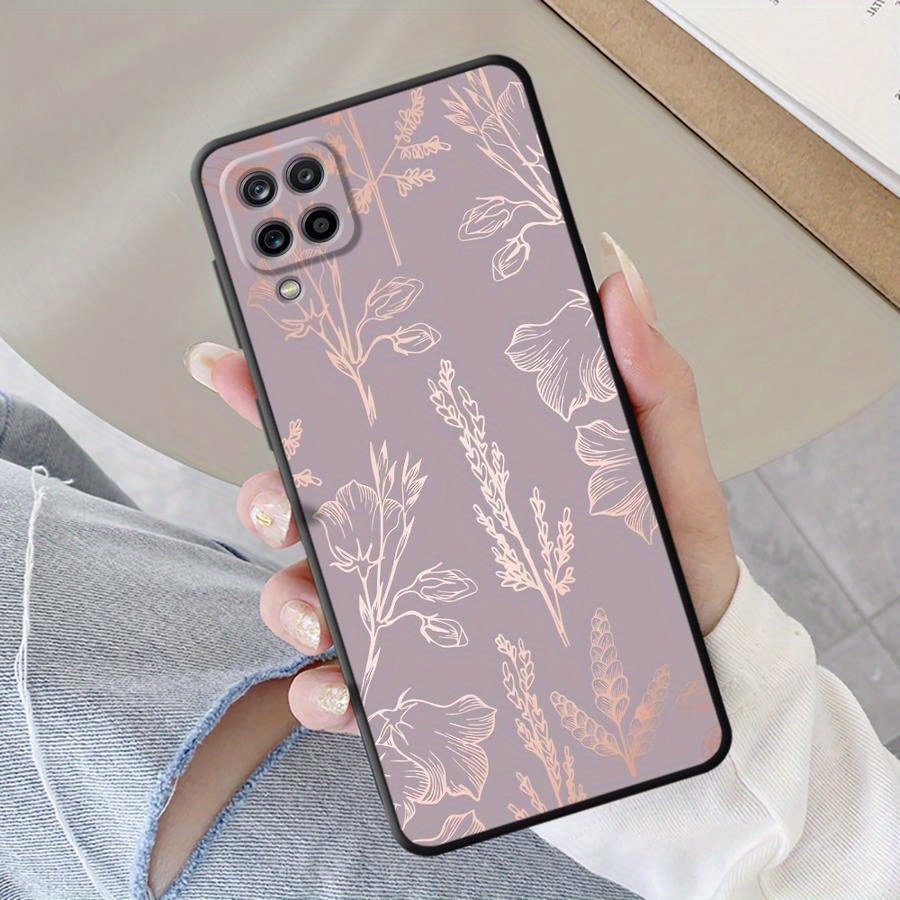 TEMU Botanical Art Phone Case For For Galaxy A52 A15 A16 A21s A22 A14 A34 A54 A12 A23 A42 A25 A11 A53 A24 A13 A32 A33 5g Soft Cover Shell