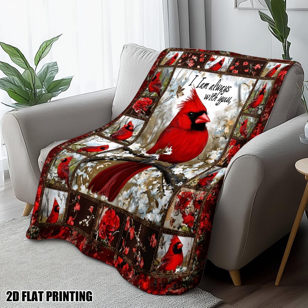 TEMU 1pc Cozy Red Collage Printed Throw Blanket | Plush Flannel, Contemporary Style, Versatile For Sofa, Couch, Bed, Office, Travel & Camping - Ideal