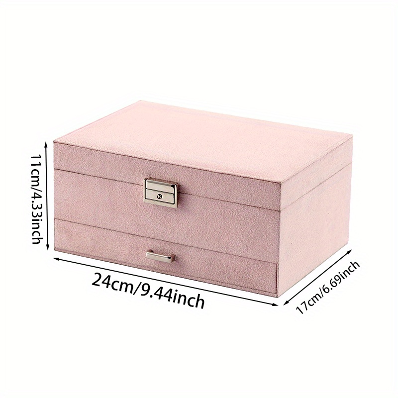 Elegant Floral Jewelry Box with Custom Name, Gift Organizer