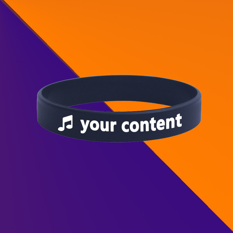 100pcs Custom Printed Wristbands, Personalized Design, Unisex Gift