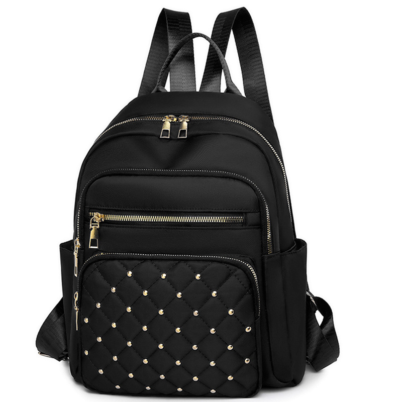 E-shop Reiserucksack - Herren/Damen Dual-Shoulder Rucksack im Koreanischen Stil für Frühling/Sommer (Einfaches Perlen-Design mit mehreren Trennwänden),