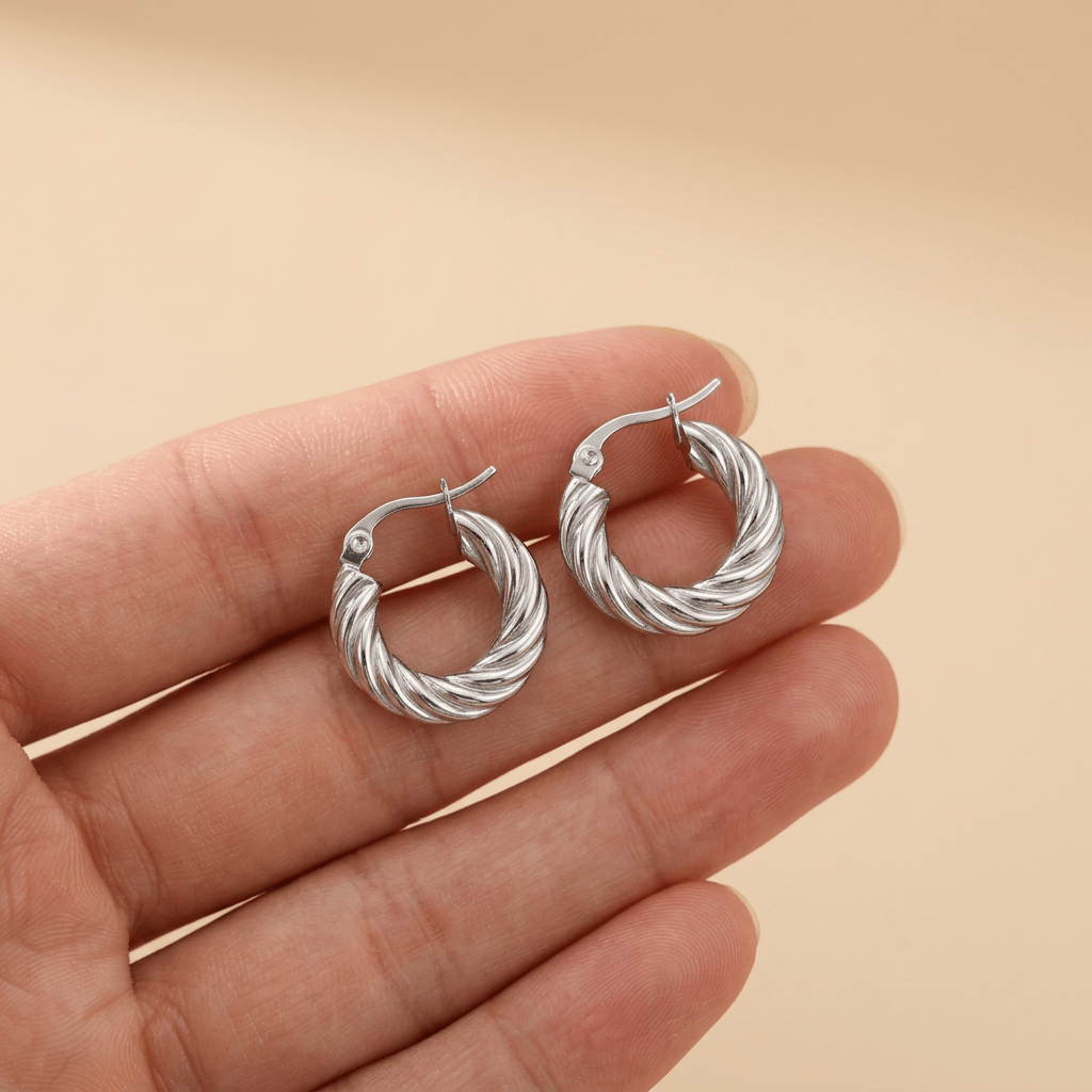 Women's Stainless Steel Fashion Hoop Earrings