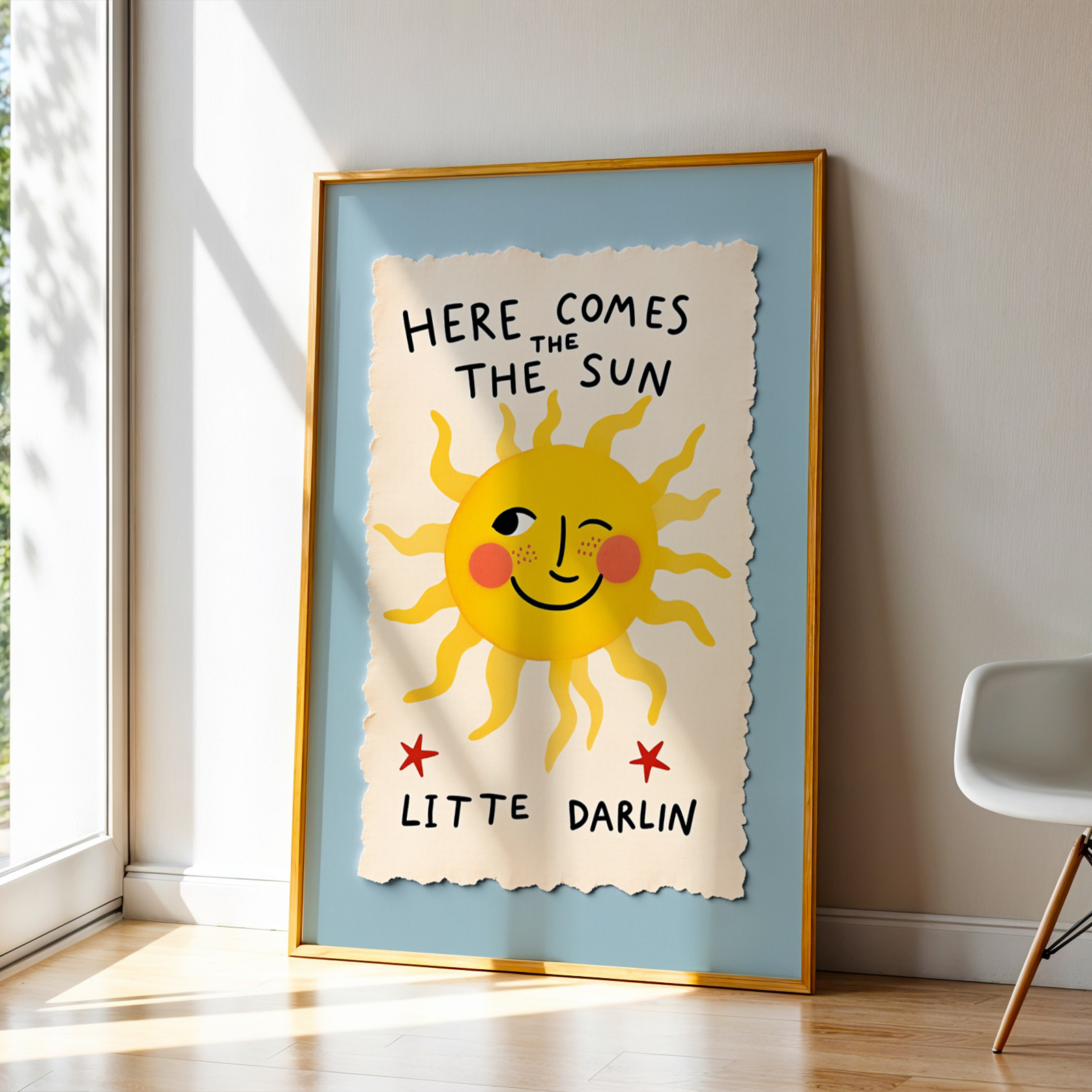 TEMU 1 stuk Boheemse Zonneschijn Stijl "Zonnige Dag" Positieve Affirmatie Citaat Poster - Opbeurende Muurkunstprint Geschikt voor Slaapkamer &