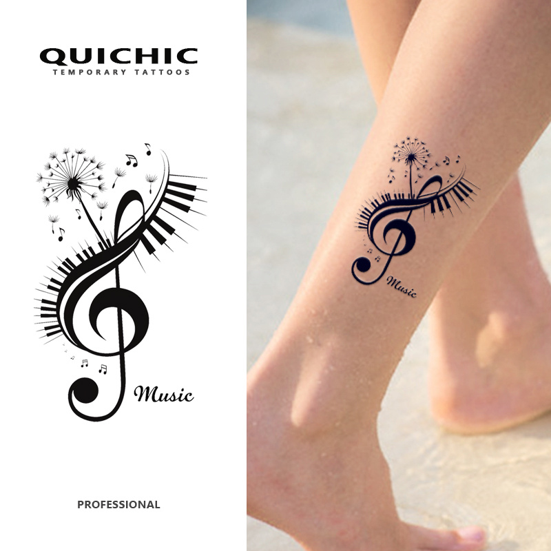 Tiny Music Note on the Ankle