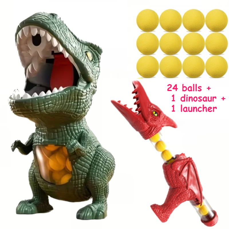 Image of 26pcs Accessories Dinosaur Hunting Toy, Parent-child Interactive Game - Enhances Hand-eye Coordination, Fun Score Game, Suitable For Parent-child Interaction Safe Materials