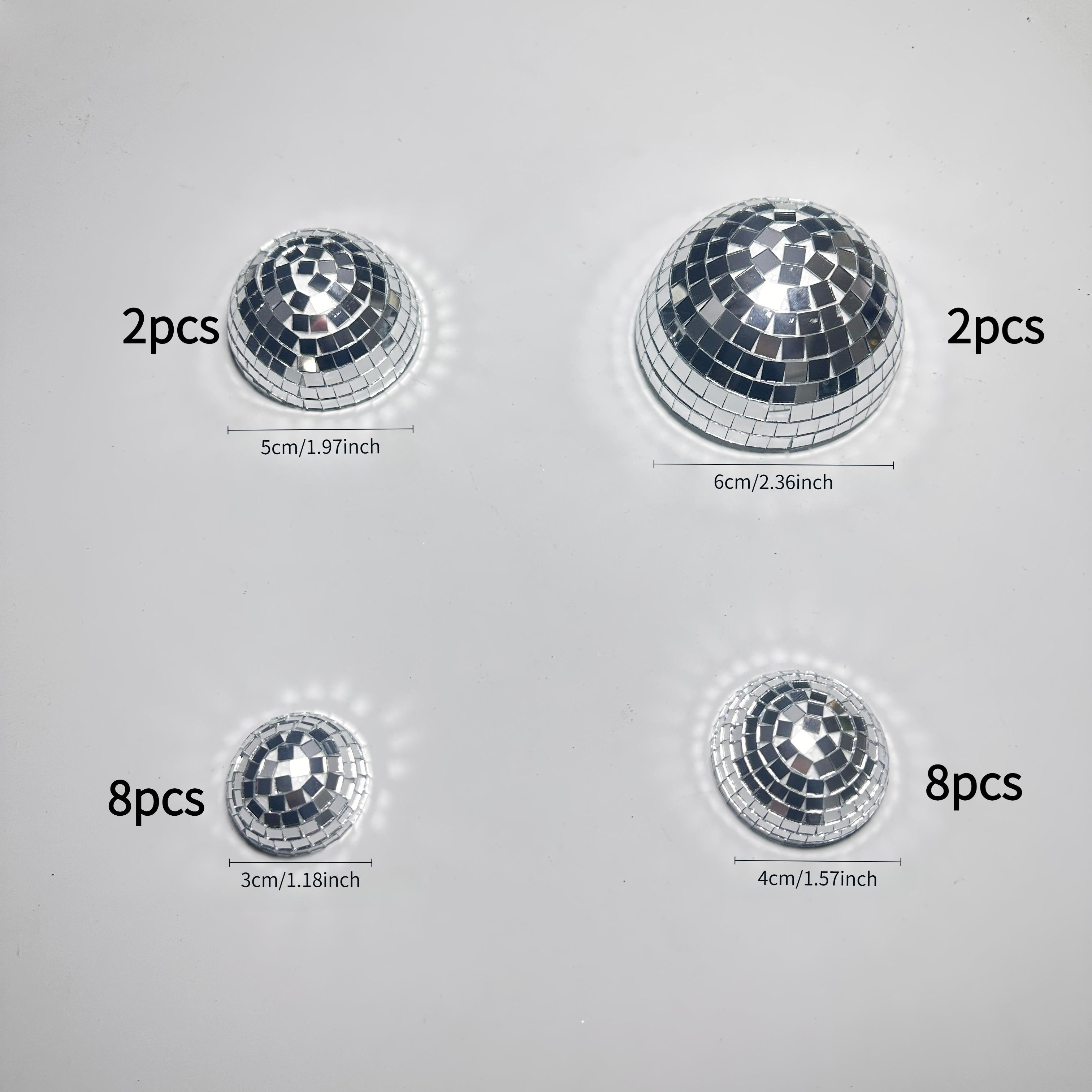 20pcs Disco Ball Wall Decor Set - With Adhesive Backing, Shiny Disco Balls - Wall Decoration - Disco Decor - Party Decorations