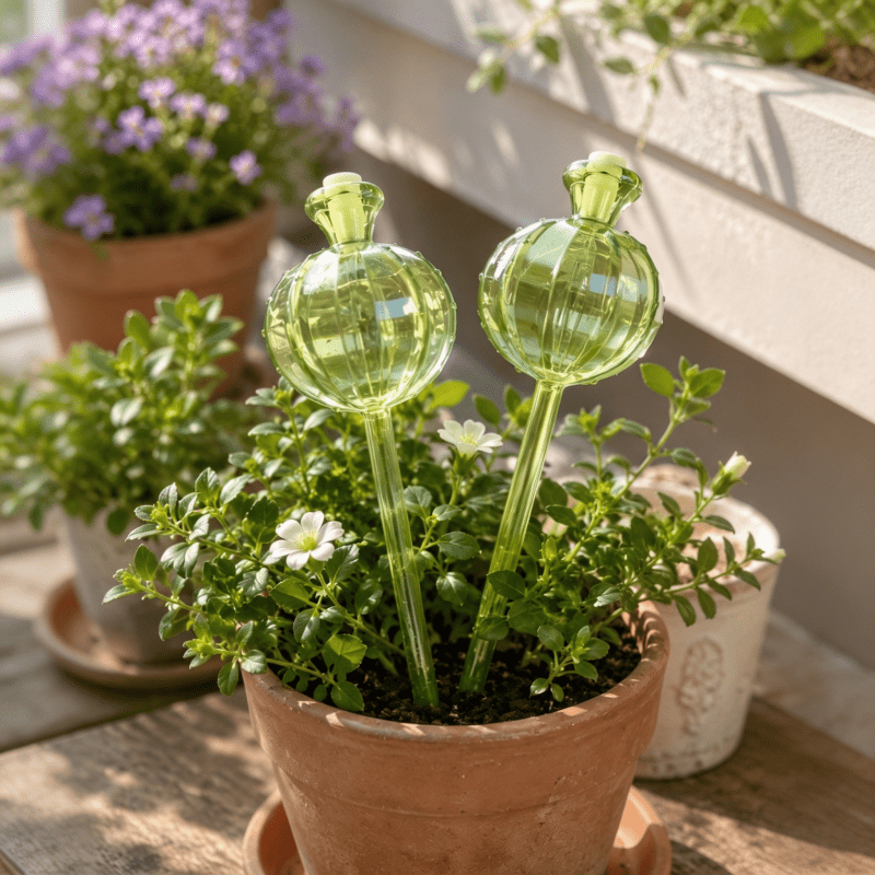 2026 Shaped Self Watering Bulbs, Automatic Watering Spikes For Potted Plants, Drip Irrigation Device For Indoor & Outdoor Flowers, Watering Globes Designed For Garden And House Plants
