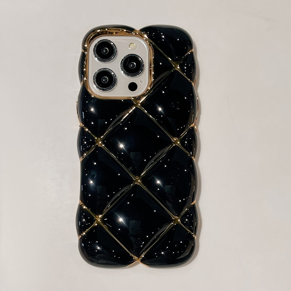 TEMU Phone Case: Creative And Unique Phone Case With Three-dimensional Diamond Pattern And , Designed For Iphone 16 Pro Max/ 16 Pro/ 16/ 15 Pro Max/