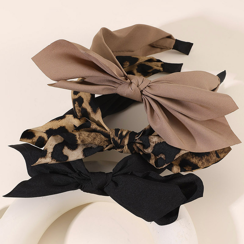 E-shop 3 Stück Vintage Leopardenmuster Schleifen-Haarband für Damen, Modisches Haaraccessoire