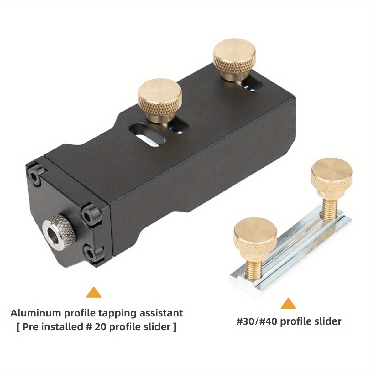 Image of Aluminum Profile Tapping Aid Auxiliary Tool Manual Threading Diy Furniture Compact Manual Tapping Versatile Jig Locator For 20/ 30/ 40 Type Aluminum Profiles