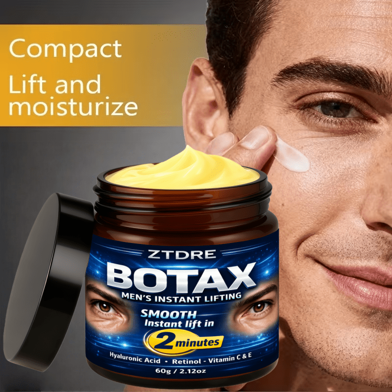 BOTAX Men's INSTANT LIFTING, Enriched with Retinol, Collagen, Plant-derived Squalane, Vitamins C and E, Hyaluronic Acid, and More, Smooths, Firms, and Lifts While Deeply Nourishing and Moisturizing. It Visibly Brightens Light Beige, Evens Out Uneven