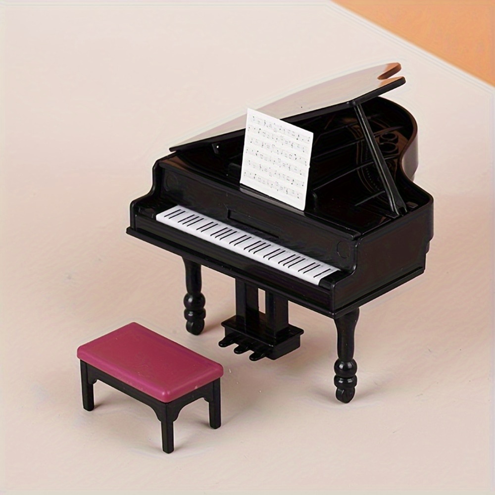 miniature realistic triangular piano suitable dollhouses - Temu