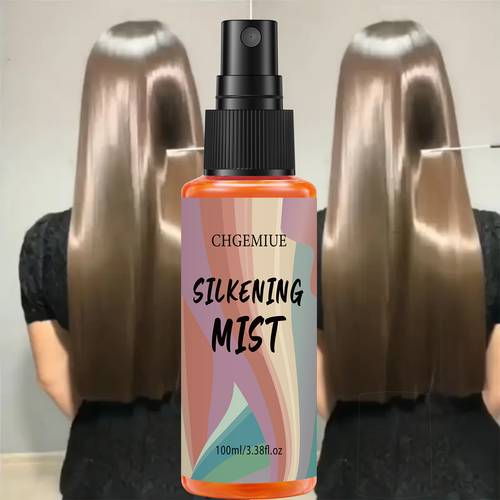 hair smoothing spray to wash salon grade formula unisex fine mist smooth and shiny spray shiny gloss heat pressed product suitable for normal hair moisturizing