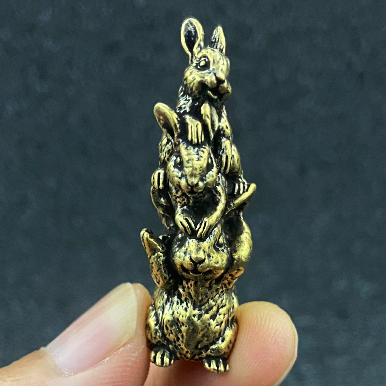 Collectible Figurines, Halloween Decor Cute Brass Figurine Ornament, Desk Decoration, Christmas Gift, Easter Decor For Living Room Or Office