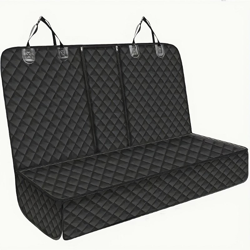 premium quilted waterproof dog car seat cover pet dog backseat protector long bench seat protector non slip cover suitable for most cars trucks and suvs with center console